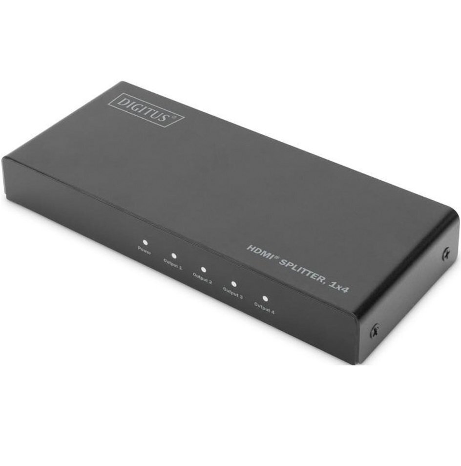 Видеосплиттер DIGITUS HDMI (INx1 - OUTx4) 4K Black (DS-45325) фото 