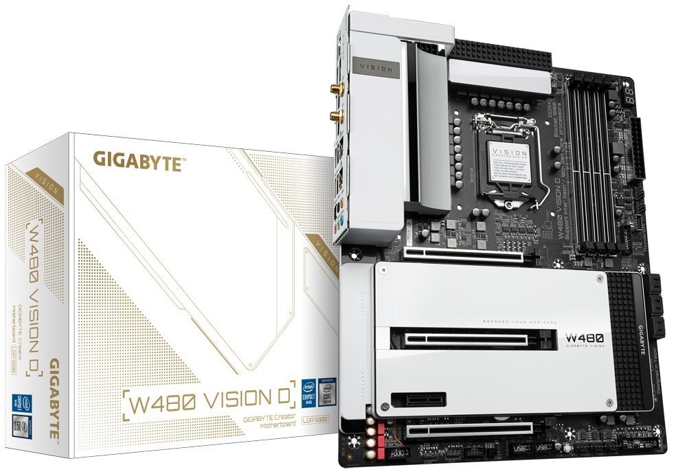 Материнcкая плата серверная GIGABYTE W480 VISION D s1200 фото 