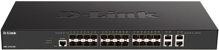 Коммутатор D-Link DXS-1210-28S 24xSFP+, 4x10GE, L2+ SmartSwitch (DXS-1210-28S) фото 