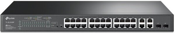 

Коммутатор TP-LINK TL-SL2428P 24xFE/PoE+ 250W 4xGE 2xcomboGE/SFP L2 Smart Switch 19" 1U (TL-SL2428P)