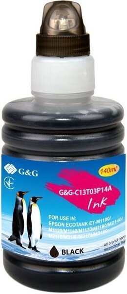 Акція на Контейнер с чернилами G&G для Epson M1100/M1120/M1140/M1180/M2140/M3140/M3170/M3180/M1170/M2170 black pig. XL (6000 стр) від MOYO