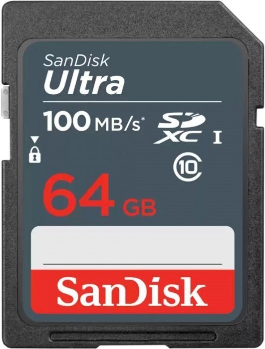 Карта памяти SanDisk SDXC 64GB C10 UHS-I R100MB/s Ultra Lite (SDSDUNR-064G-GN3IN) фото1