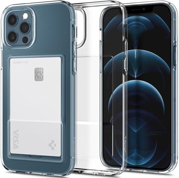 

Чехол Spigen для iPhone 12/12 Pro Crystal Slot Crystal Clear (ACS02576)