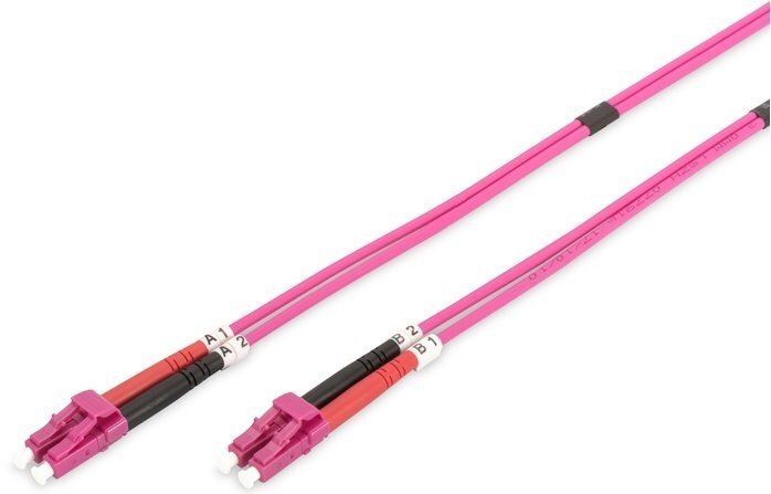 Оптичний патч-корд DIGITUS LC/UPC-LC/UPC,50/125 OM4,duplex,7mфото1