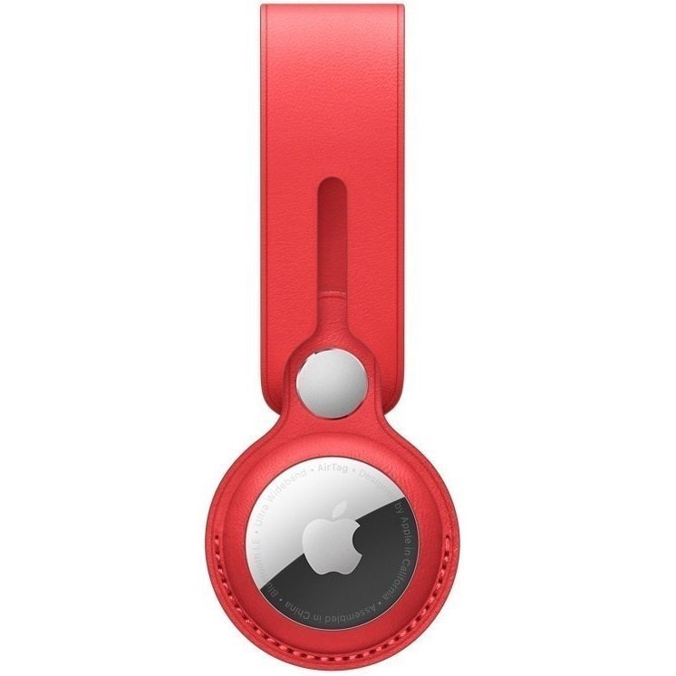 Чехол Apple для AirTag Leather Loop (PRODUCT) RED (MK0V3ZM/A) фото 