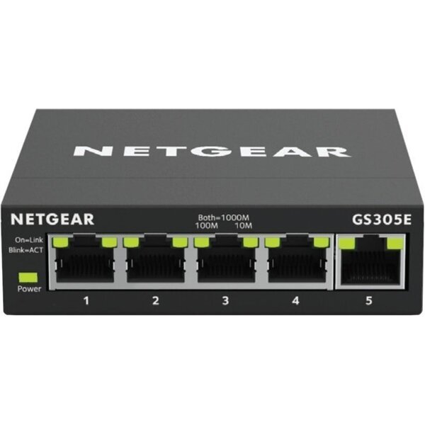 Коммутатор NETGEAR GS305E 5xGE, управляемый L2