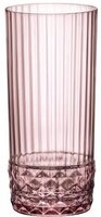 Набір склянок Bormioli Rocco AMERICA'20s Cooler Lilac Rose, 6*490 мл (122155BB9121990)