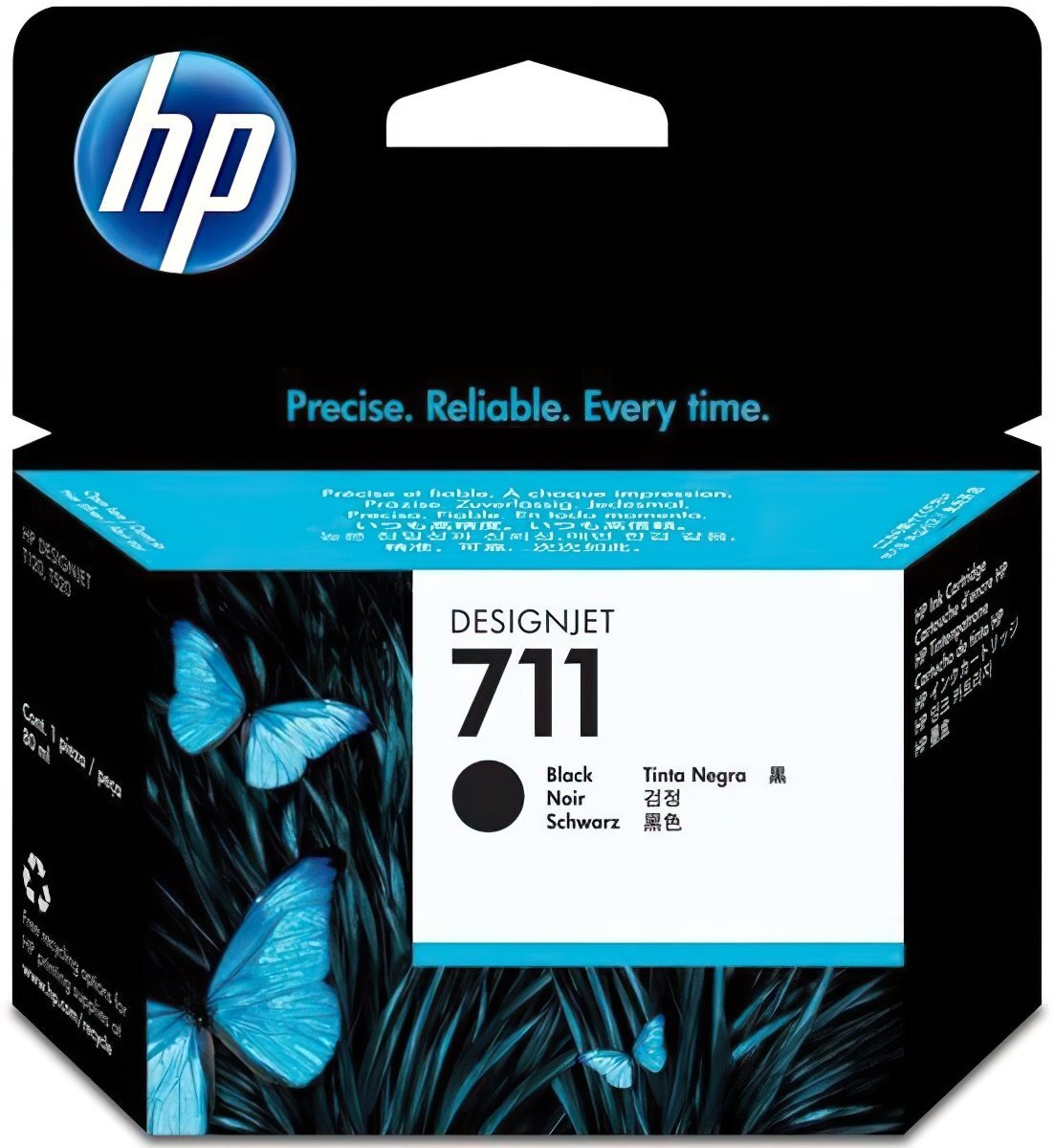 Картридж струйный HP No.711 DesignJet 120/520 Black 80ml (CZ133A) фото 