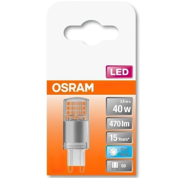 Лампа светодиодная Osram LedPIN40 3,8W / 840 230V CL G9 FS1