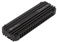 Портативний корпус SilverStone для SSD NVMe M.2 SST-MS12 USB 3.2 Type-C 20Gbps (2242/2260/2280)