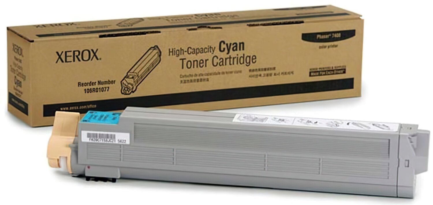 Тонер-картридж лазерный Xerox PH7400 Cyan,Max (106R01077) фото 
