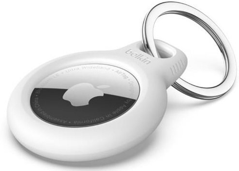 Акція на Чехол Belkin Secure Holder with Key Ring AirTag White (F8W973BTWHT) від MOYO