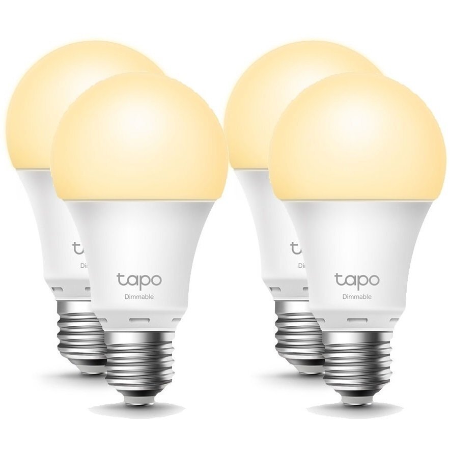 Набор умных диммируемых Wi-Fi ламп TP-LINK Tapo L510E N300, 4 шт.(TAPO-L510E-4-PACK) фото 