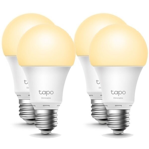 Акція на Набор умных диммируемых Wi-Fi ламп TP-LINK Tapo L510E N300, 4 шт.(TAPO-L510E-4-PACK) від MOYO