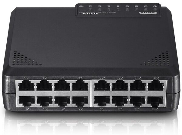 

Коммутатор Netis ST3116P 16xFE, неуправляемый