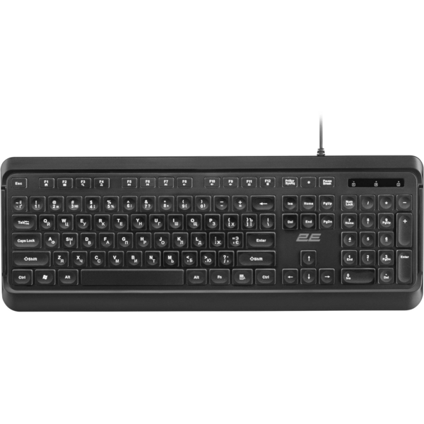 

Клавиатура 2E KS120 White Backlight USB Black (2E-KS120UB)