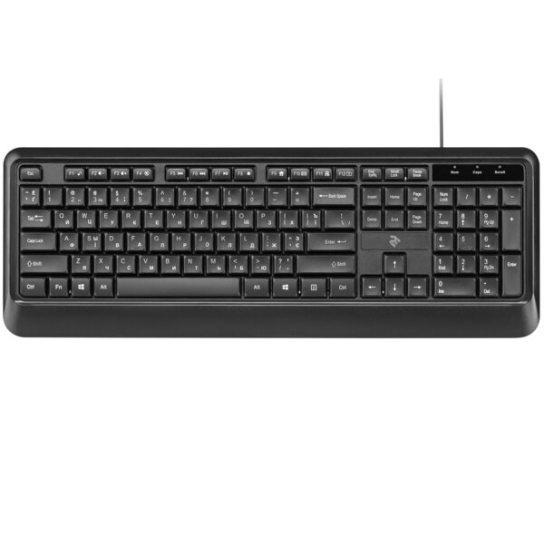 Акція на Клавиатура 2Е KS130 USB Black (2E-KS130UB) від MOYO