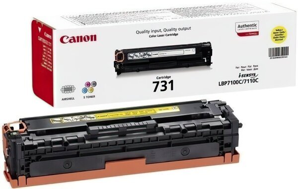 Акція на Картридж лазерный Canon 731 LBP7100Cn/LBP7110Cw Yellow (6269B002) від MOYO