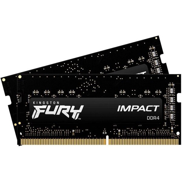 Акція на Память для ноутбука Kingston DDR4 3200 32GB KIT (16GBx2) (KF432S20IBK2/32) від MOYO