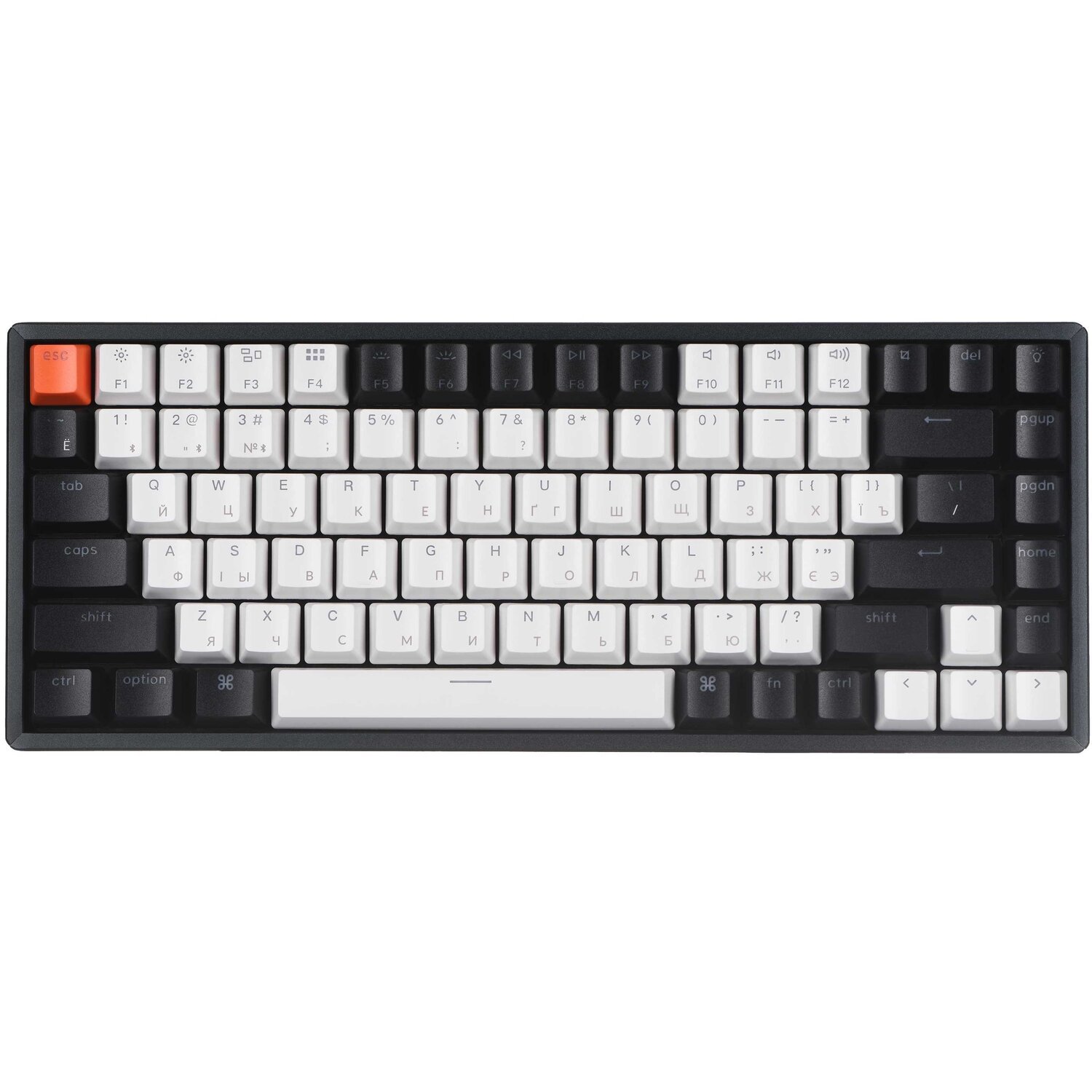 Клавіатура Keychron K2 84 keys, Aluminum Frame Hot-Swap Gateron RGB, Brown (K2C3H_Keychron)фото