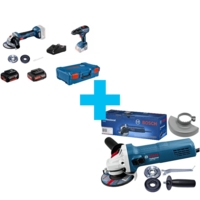 Набір інструменту Bosch: дриль-шурупокрут GSR 18В-50 + Шліфмашина кутова GWS 180-LI в XL-BOXX (0.615.990.M47)