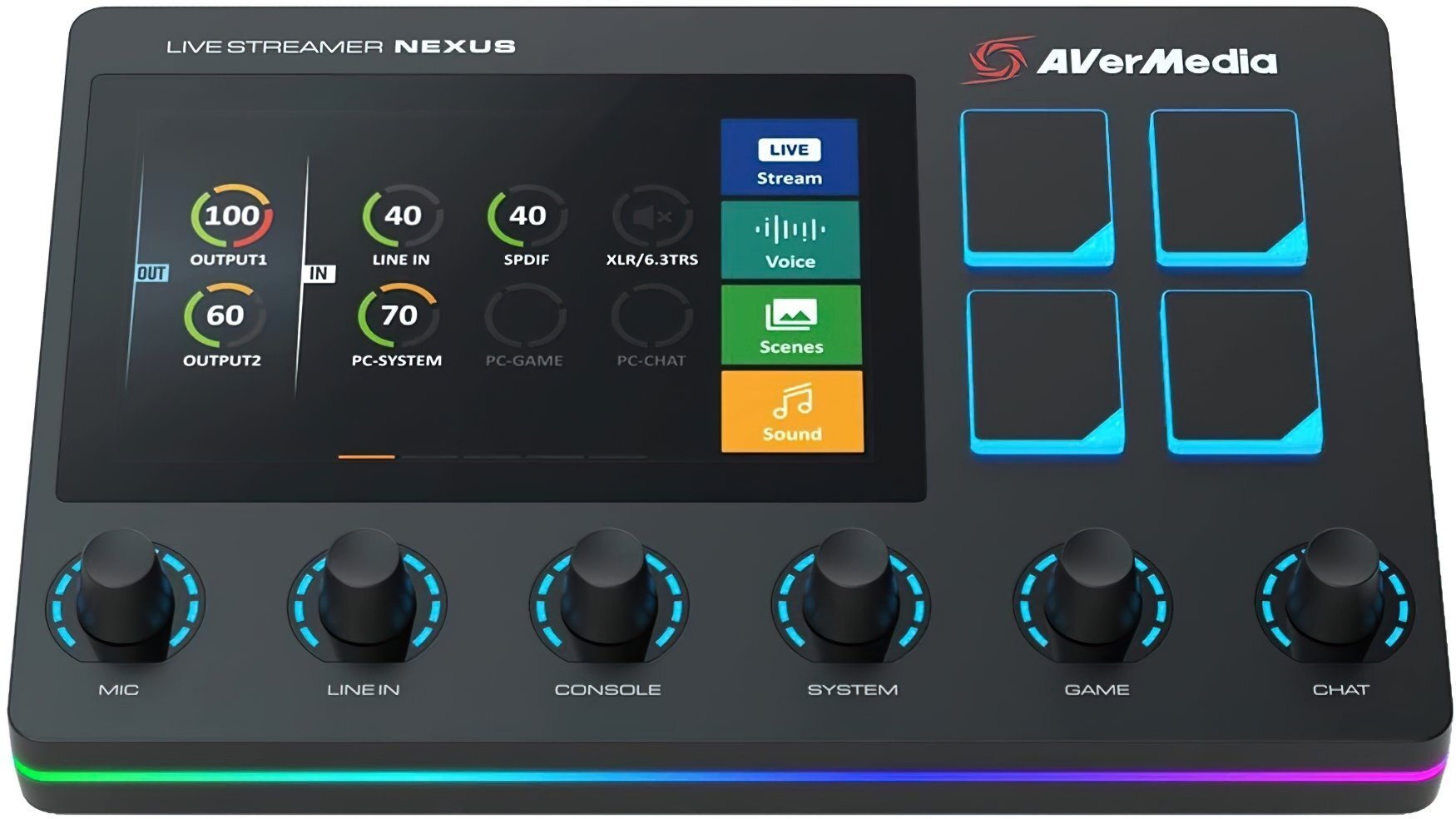 Пульт управления трансляцией AVerMedia Live Streamer NEXUS AX310 Black (61AX310000AB) фото 1