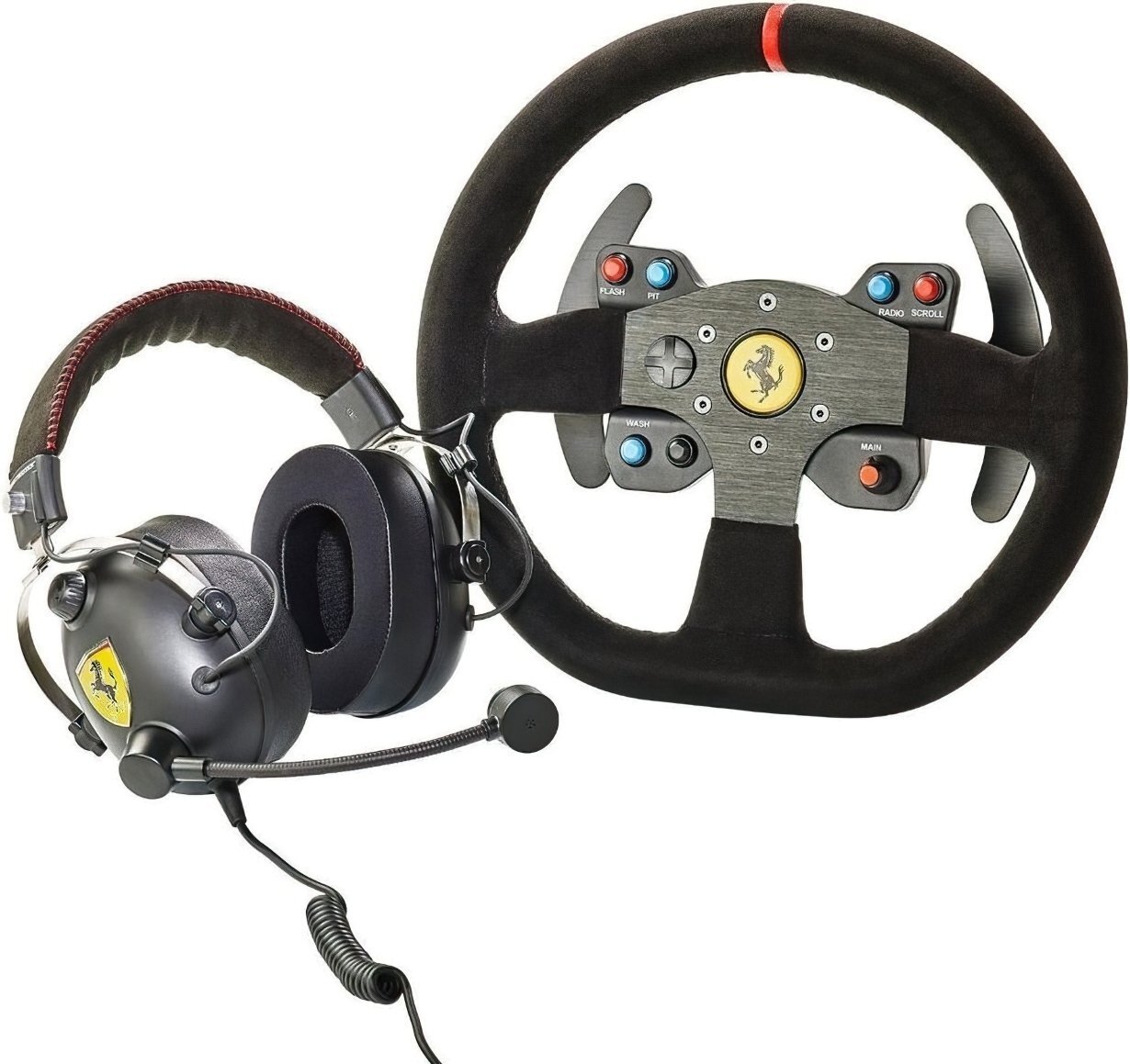 Комплект руль с гарнитурой Thrustmaster Race Kit Ferrari 599XX EVO Edition With Alcantara (4160771) фото 