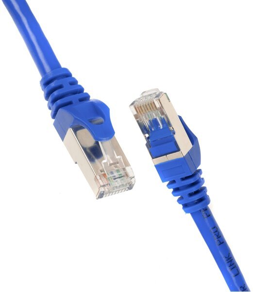 Патч-корд 2E Cat 5e, UTP, RJ45, 26AWG, 7/0.16 Cu, 1.00 m, PVC, Blue (2E-PC5ECOP-100BL)