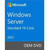 Операционная система Microsoft Windows Server Standard 2022 64Bit English 1pk OEM DVD 16 Core (P73-08328)
