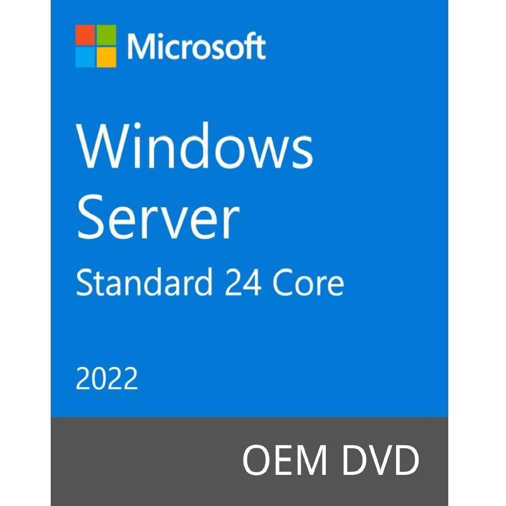 Операционная система Microsoft Windows Server Standard 2022 64Bit Russian 1pk OEM DVD 24 Core (P73-08355) фото 