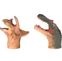 Ігровий набір Same Toy Пальчиковий театр 2 од, Спинозавр і Тріцератопс X236Ut-4