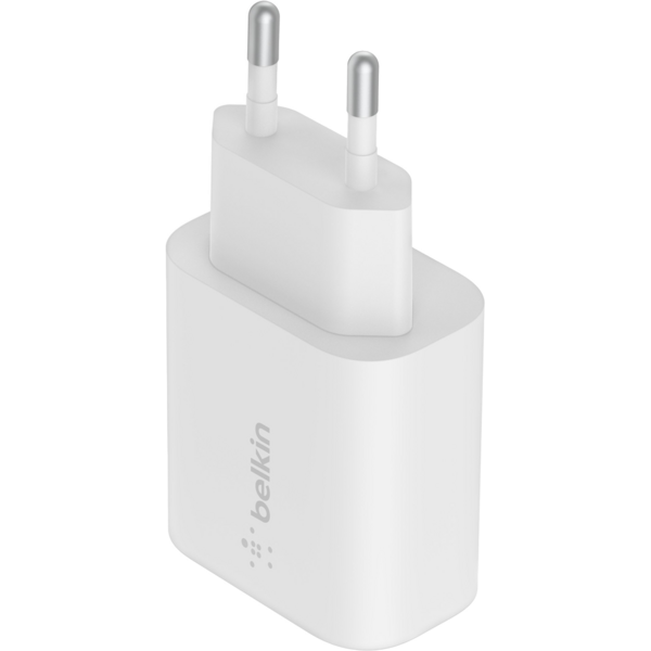 Акція на Сетевое ЗУ Belkin Home Charger 25W USB-C PD, White (WCA004VFWH) від MOYO