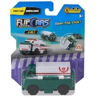 Машинка-трансформер Flip Cars 2 в 1 Вантажівка і Швидка допомога