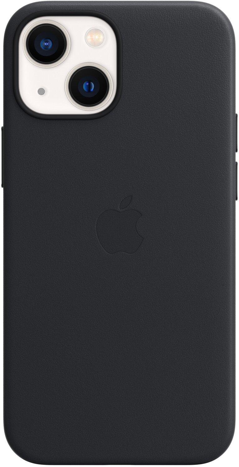 Чехол Apple для iPhone 13 mini Leather Case with MagSafe Midnight (MM0M3ZE/A) фото 