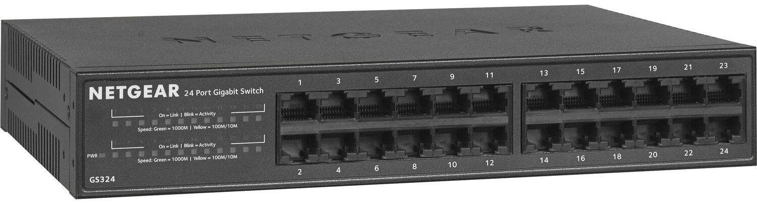 Коммутатор NETGEAR GS324 24xGE, неуправляемый (GS324-200EUS) фото 