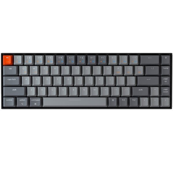 Акція на Клавиатура Keychron K6 68 Key Gateron  White LED Blue  (K6O2_Keychron) від MOYO