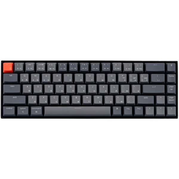 

Клавиатура Keychron K6 68 Key Gateron White LED Brown (K6O3_Keychron)