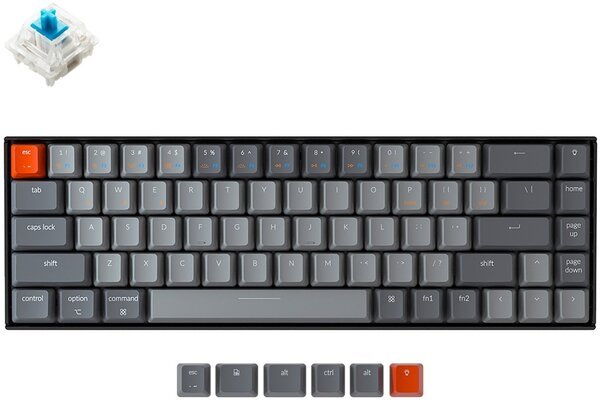 

Клавиатура Keychron K6 68 Key Hot-Swap RGB Blue (K6V2_Keychron)