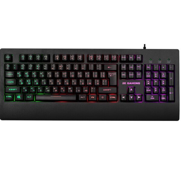 

Игровая клавиатура 2E Gaming KG330 LED USB Black Ukr (2E-KG330UBK)