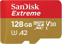 Карта памяти SanDisk microSDXC 128GB C10 Extreme UHS-I U3 A2 V30 (SDSQXA1-128G-GN6MN)