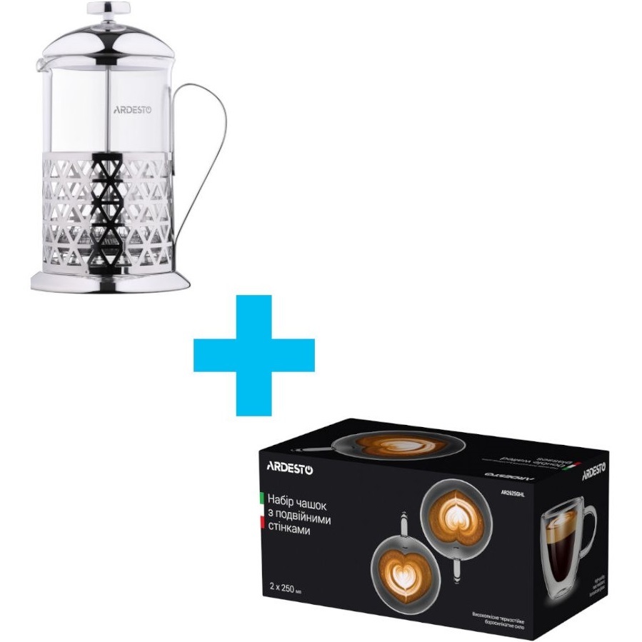Френч-пресс ARDESTO Gemini Fasano 600 мл (AR1906FFP) фото 2