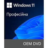 Операционная система Microsoft Windows 11 Pro 64Bit Ukrainian 1pk DSP OEI DVD (FQC-10557)