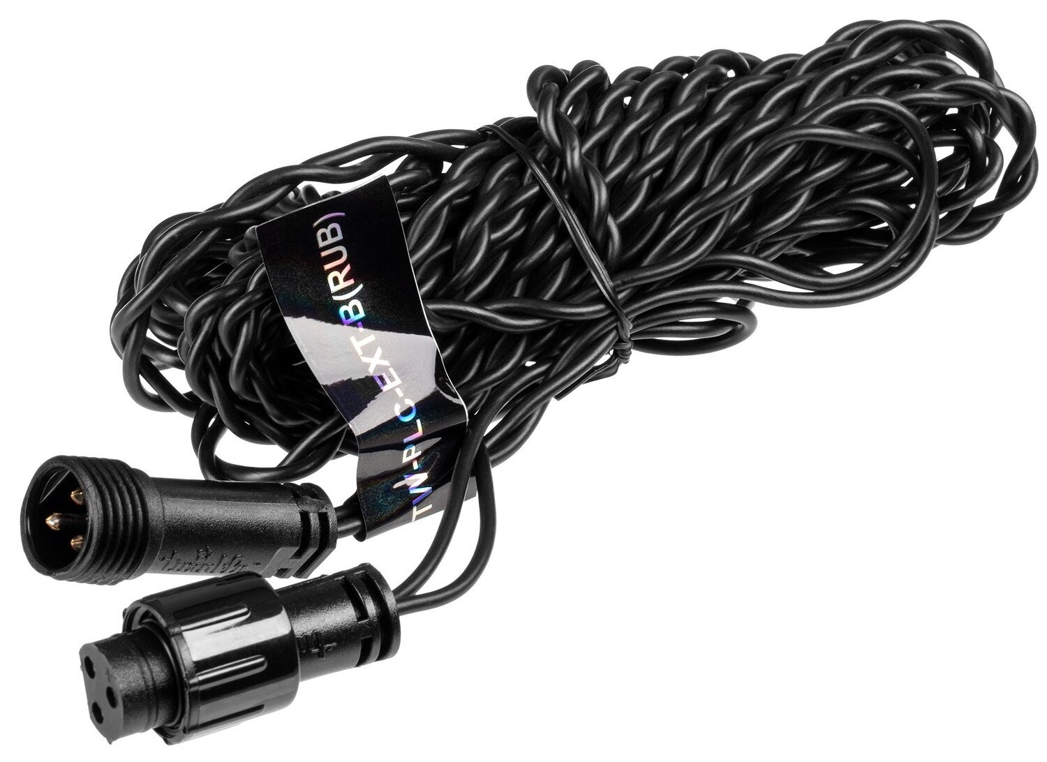 Удлинитель кабеля Twinkly PRO, IP65, AWG22 PVC Rubber 5м, черный фото 