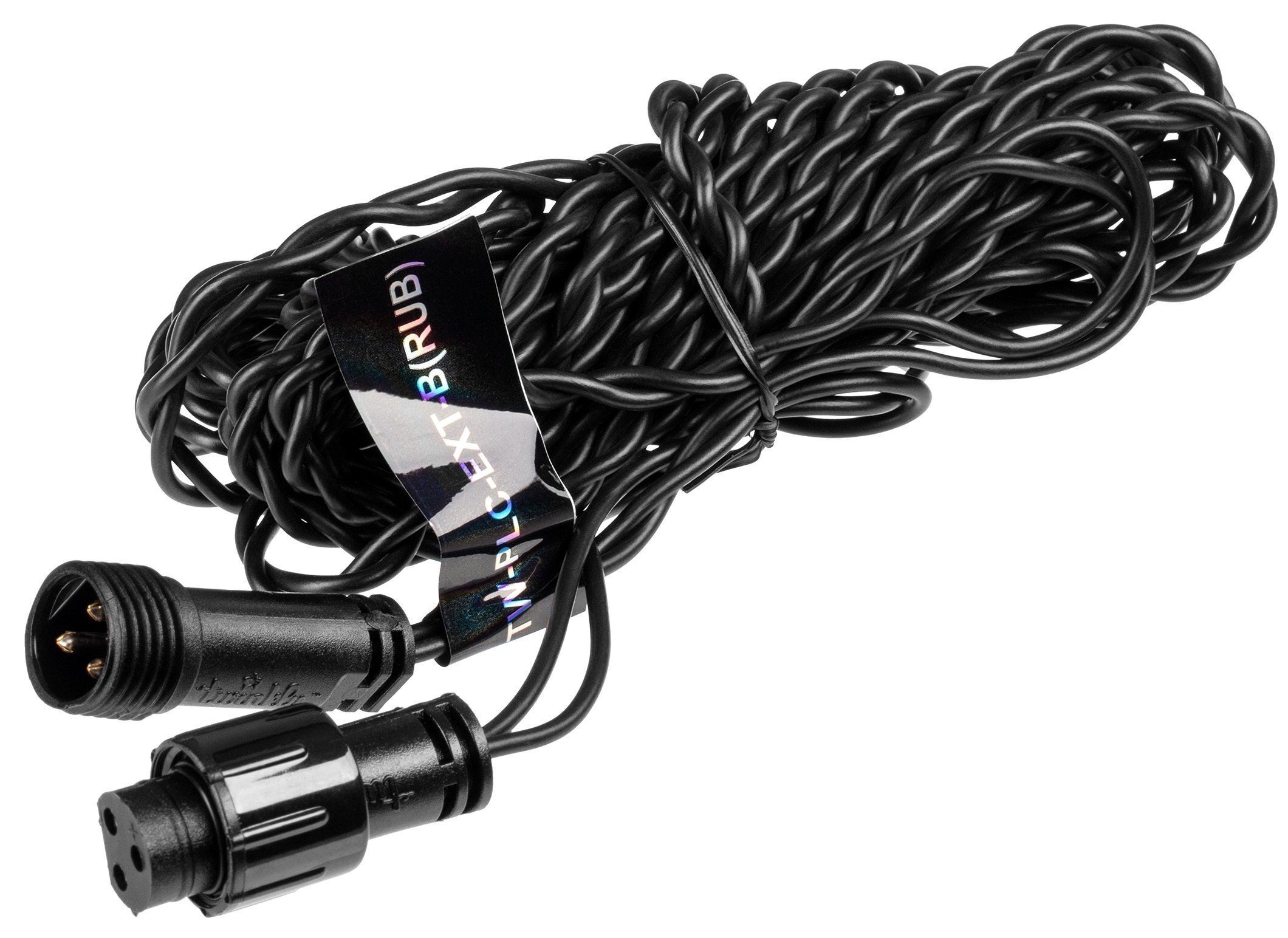 Удлинитель кабеля Twinkly PRO, IP65, AWG22 PVC Rubber 5м, черный фото 1