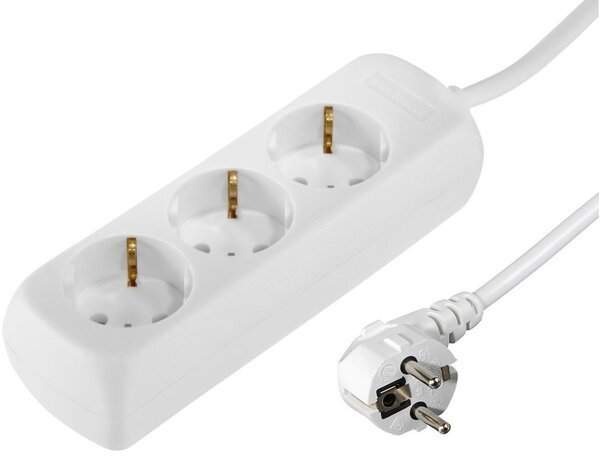 

Сетевой удлинитель Hama 3XSchuko 3G*1.5мм 1.4м White (00030381)