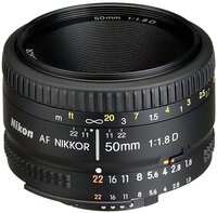 Об'єктив Nikon AF 50 мм f/1.8D (JAA013DA)