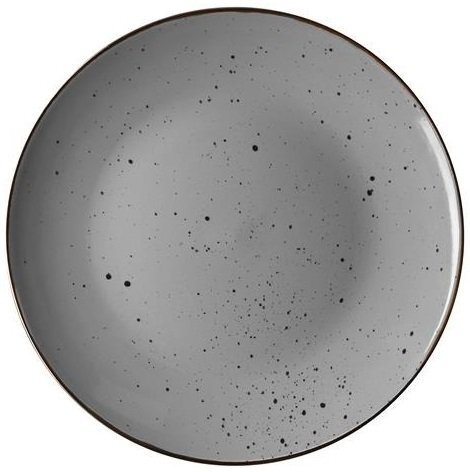 Тарелка обеденная Ardesto Bagheria 26 см, Grey (AR2926GREY) фото 