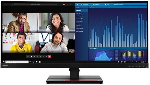 Акція на Монитор 34" LENOVO ThinkVision P34w-20 (62CCRAT3UA) від MOYO