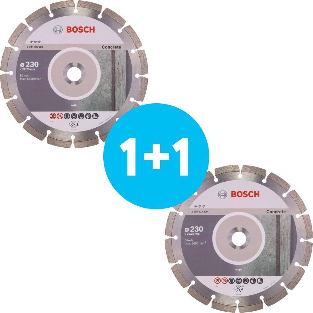 Диск алмазный Bosch Standard for Concrete 230-22.23, по бетону (2608602200) фото 1