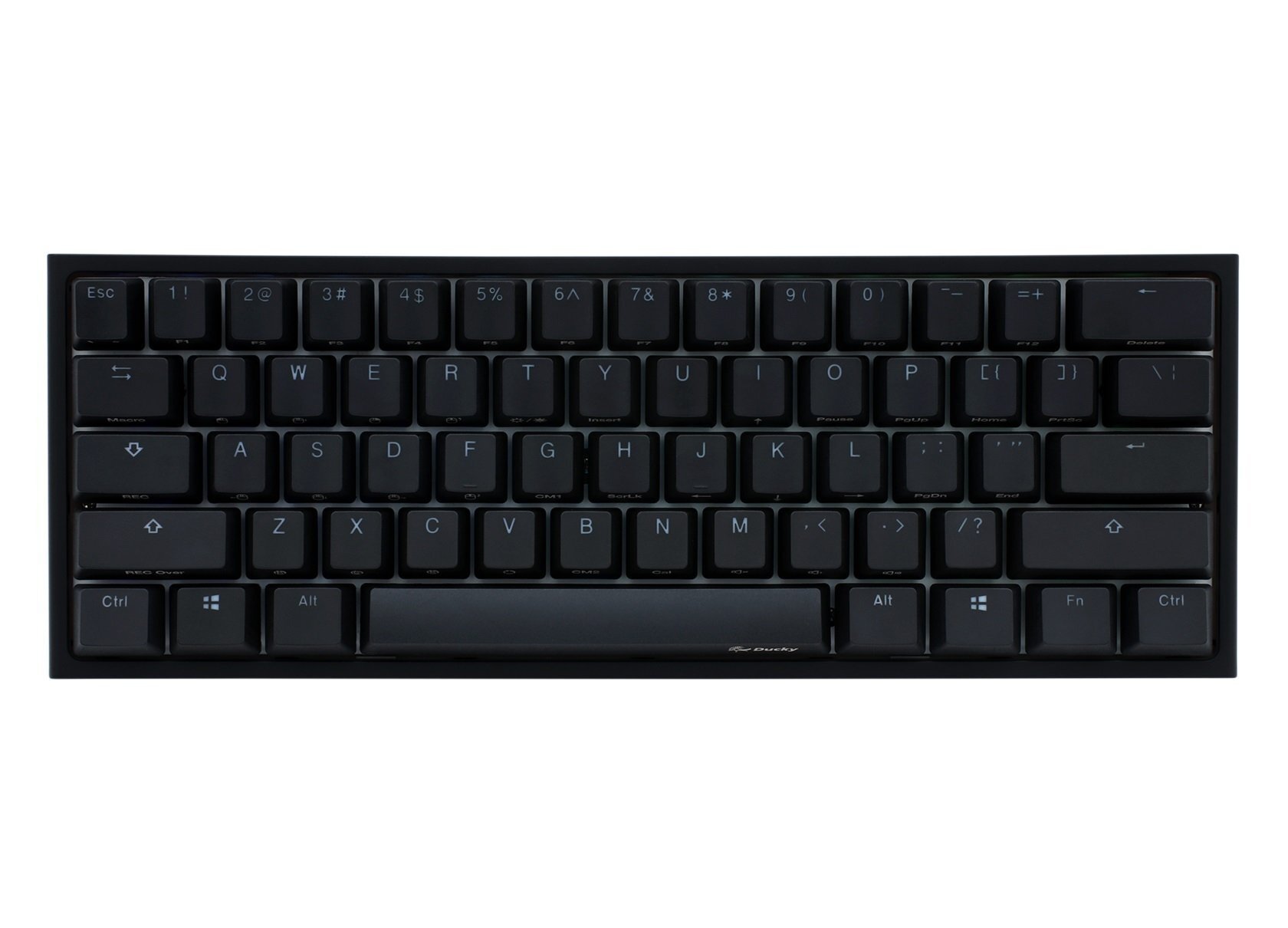 Игровая клавиатура Ducky One 2 Mini, Cherry Black, RGB LED, UA/RU, Black-White (DKON2061ST-ARUPDAZT1) фото 1